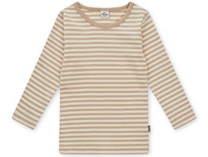 Mads Nørgaard Tobinino t-shirt oxford tan/vanilla ice striped